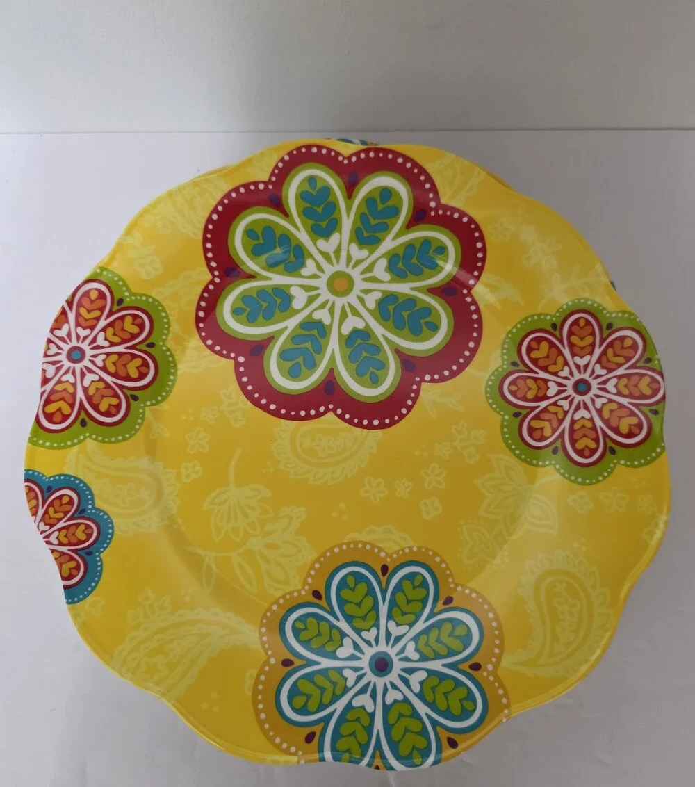 Pier 1 Yellow Melamine Serving Dishes